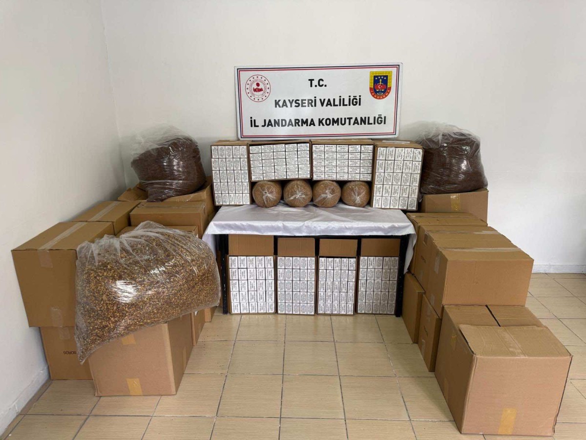 Kayseri’de 200 Kilo Kaçak Tütün Ele Geçirildi 