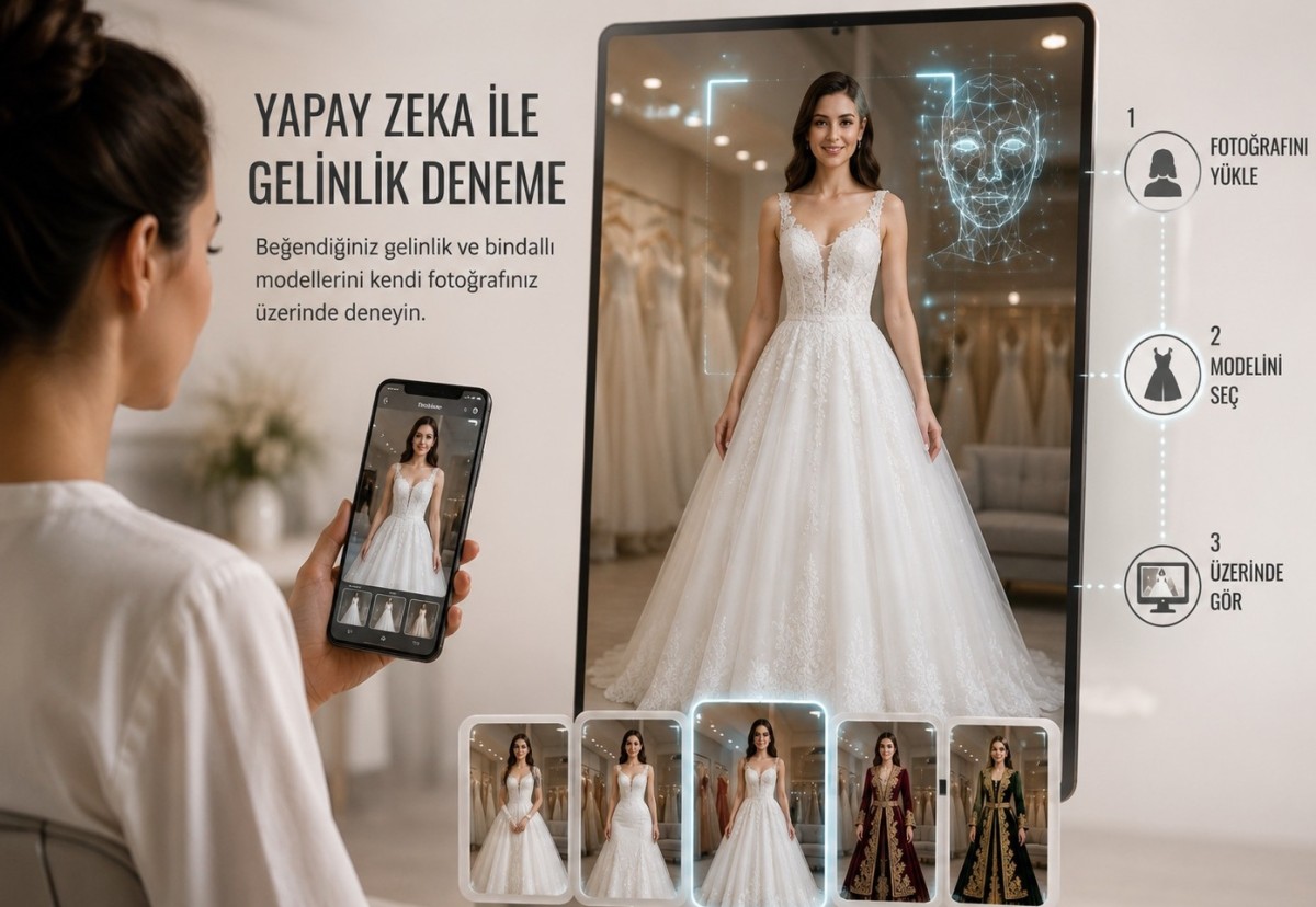 Gelinlikte Dijital Dönüşüm: Yapay Zeka İle Sanal Deneme Başladı