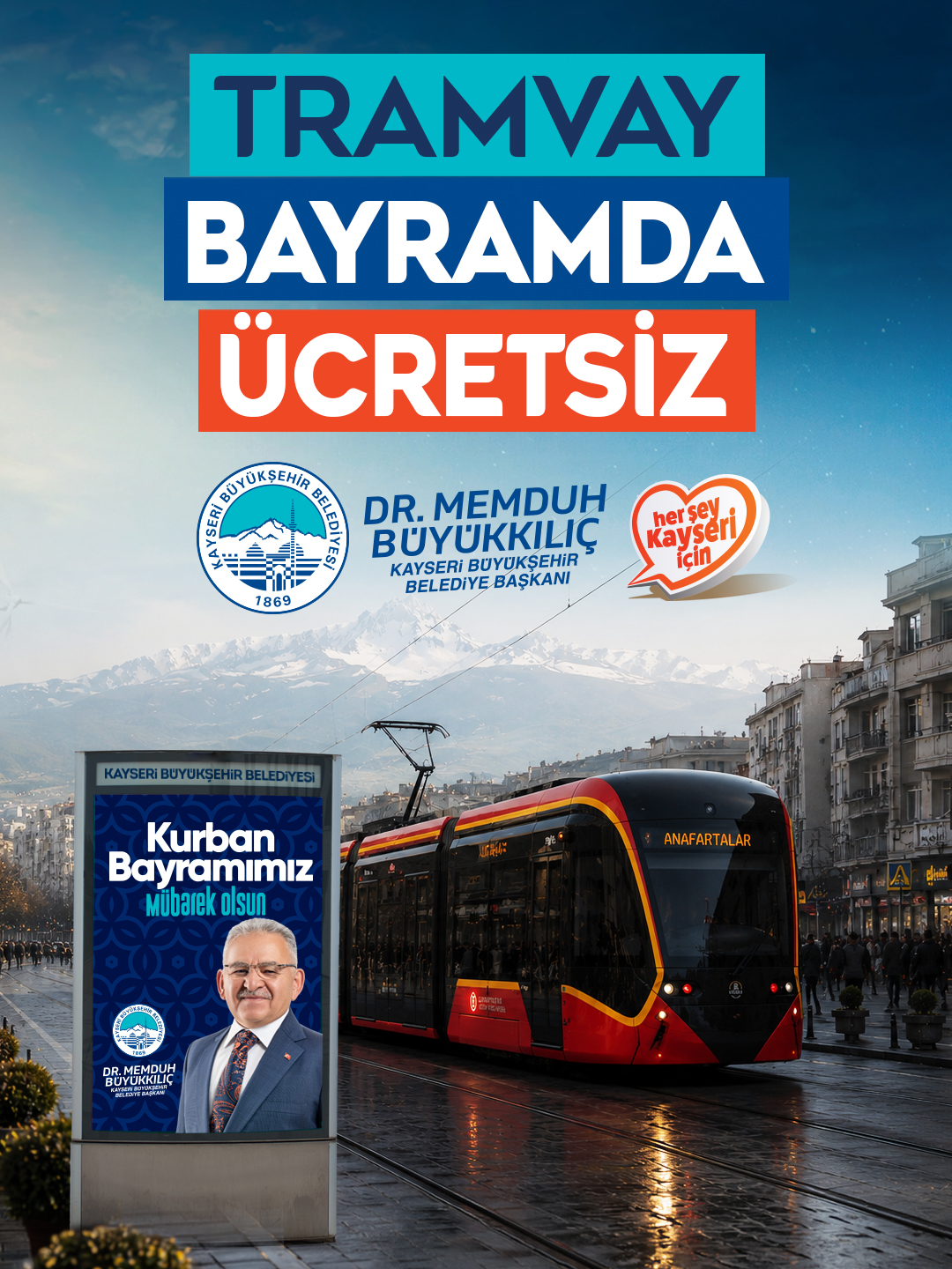 Kurban Bayramı Müjdesi: Tramvaylar 4 Gün Ücretsiz
