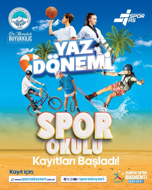 Büyükşehir’in Yaz Dönemi Spor Okulu Kayıtları Başladı