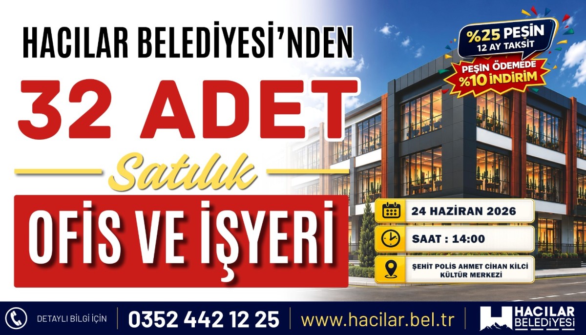 Başkan Özdoğan: “Modern İş Merkezimiz Hacılar’ın Ticari Hayatına Güç Katacak”