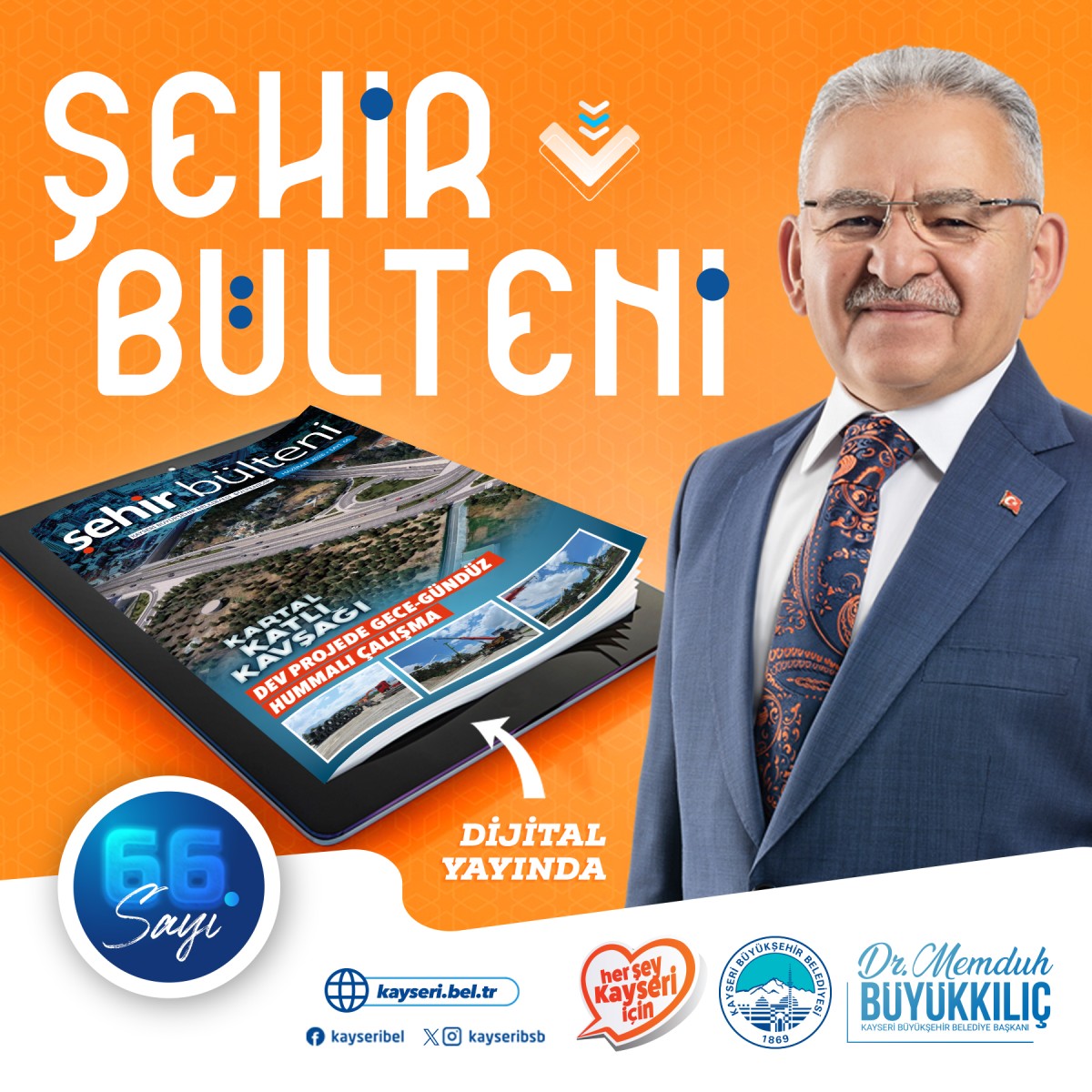Büyükşehir Şehir Bülteni’nin 66’ncı Sayısı Yayında