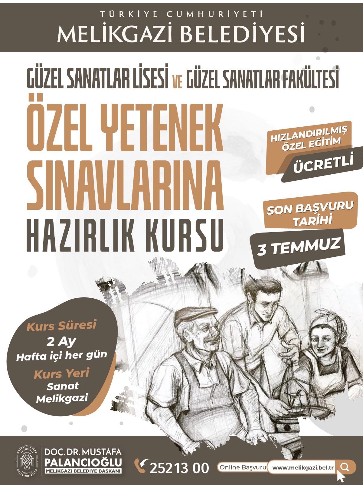 Melikgazi Belediyesi’nden Geleceğin Sanatçılarına Büyük Destek!