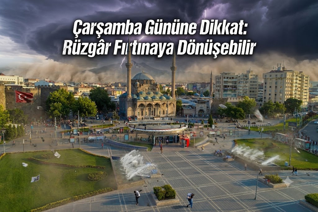 Kayseri’de Rüzgar Uyarısı: Sıcaklıklar Düşüyor, Fırtına Geliyor!