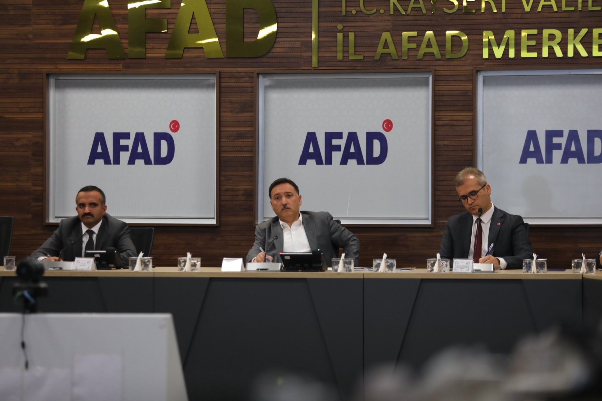 Kayseri'de Afet Riskleri Masaya Yatırıldı