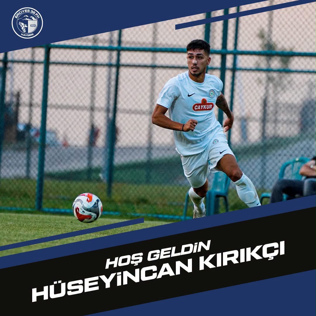  Erciyes 38 FK Hüseyincan Kırıkçı ile Anlaştı