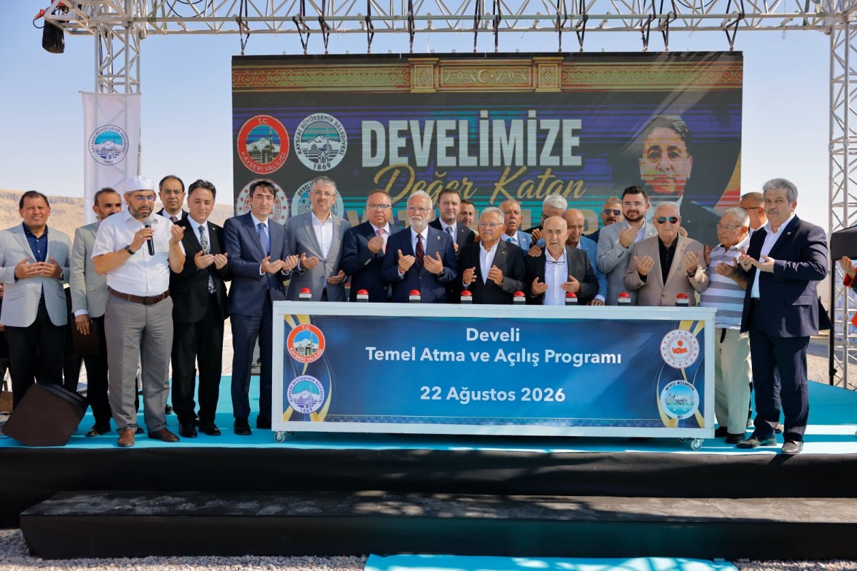 Büyükkılıç ve Elitaş, Develi’de 7 Yatırımın Temelini Attı