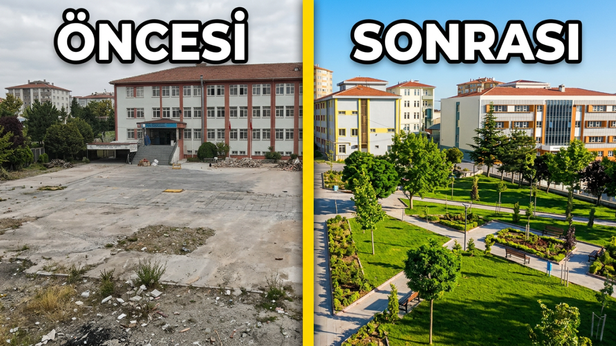 Büyükşehir’den Okullara Yeşil Yatırım: 3 Okulun Çehresi Değişti