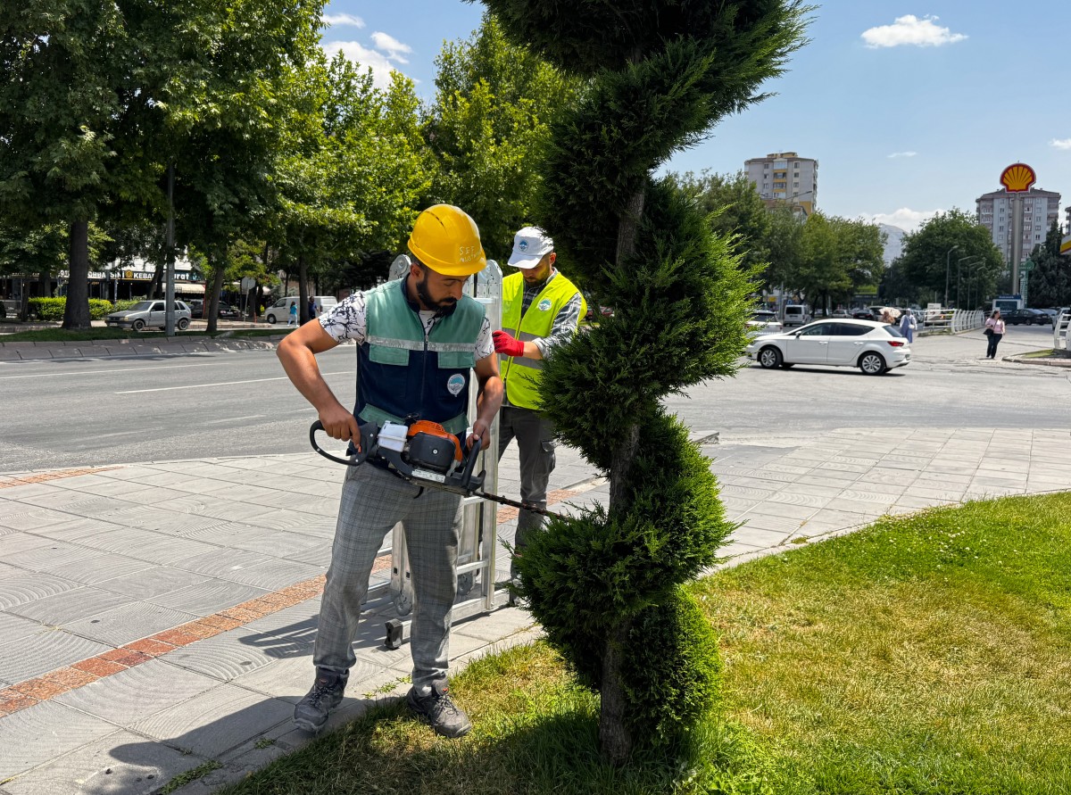Büyükşehir’den Kent Estetiğine Titiz Dokunuş: Süs Bitkilerine Form Budaması