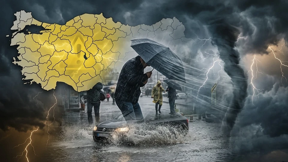 Meteoroloji’den Sağanak Yağış ve Rüzgar Uyarısı