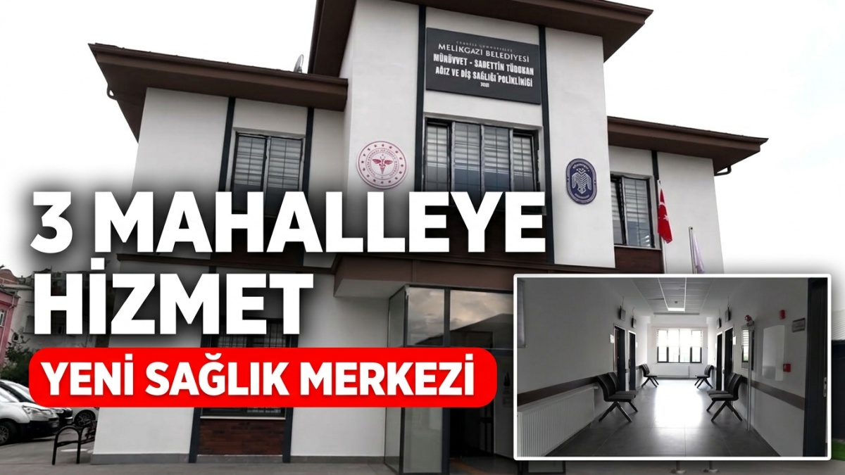 Melikgazi'den 3 Mahalleye Hizmet Verecek Sağlık Yatırımı