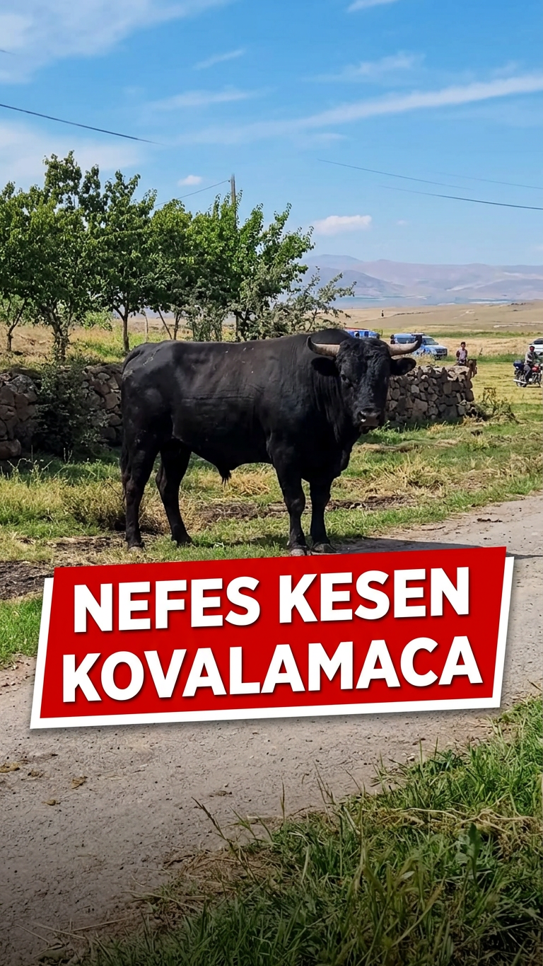 Kamyondan Kaçan Büyükbaş Hayvan Saatler Sonra Yakalandı