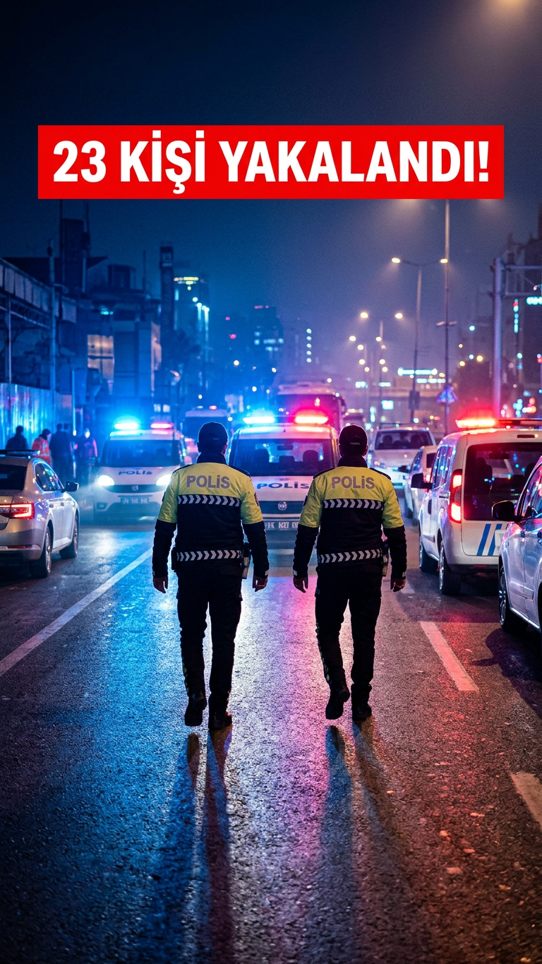 Kayseri’de Huzur Operasyonu: 23 Aranan Şahıs Yakalandı