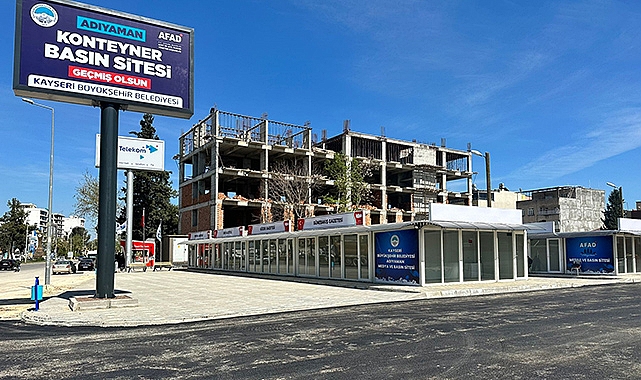 Büyükkılıç’a “Konteyner basın sitesi” teşekkürü