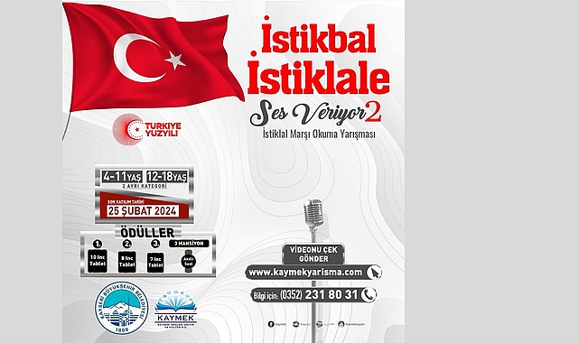 KAYMEK’ten İstiklal Marşı Okuma Yarışması