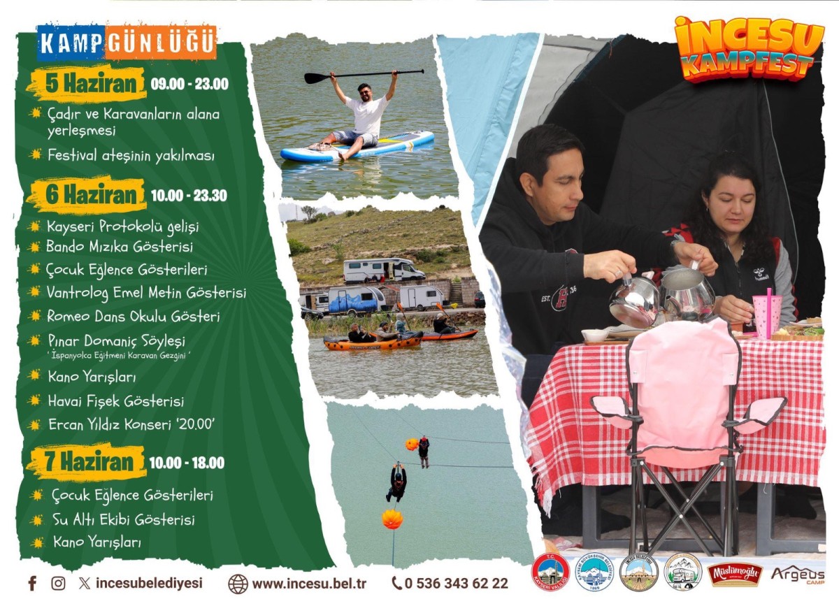 İki İlçede Aynı Tarihlerde Kamp Karavan Festivali Düzenlenecek