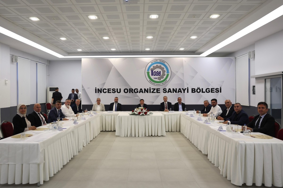 İncesu OSB Heyeti, Vali Çiçek Başkanlığında Toplandı