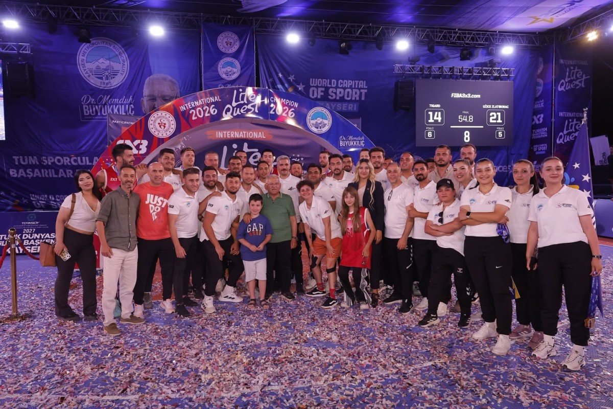Başkan Büyükkılıç'tan Şampiyonlara Kupa: Fıba 3x3 Lite Quest Sona Erdi