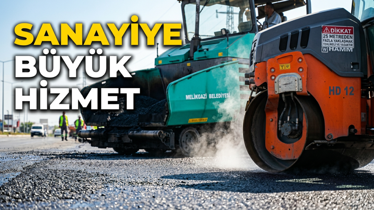 Melikgazi'den Metalsan Sanayi Sitesi'ne Asfalt Yol Desteği