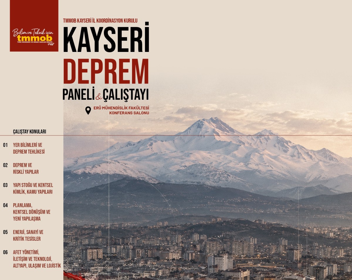 Kayseri’nin Deprem Gerçeği Bilim İnsanlarıyla Masaya Yatırılacak